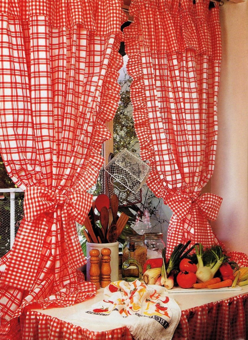 Rideaux dans la cuisine Rideaux dans la cuisine