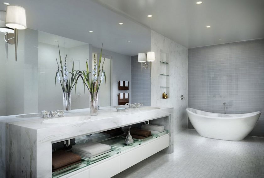 Idées de design de salle de bains de luxe