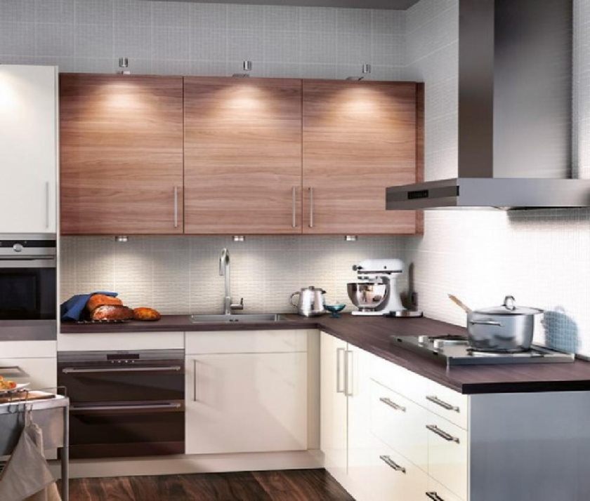cuisine-rangement-élégant-ikea-petite-cuisine-ensembles-d'ameublement-avec-bois-blanc-armoires-de-rangement-combine-avec-sur-pied-bambou-armoires-de-cuisine-en-forme-l-petite-cuisine- decors-regaling-bamboo-kit
