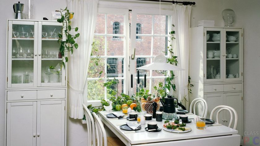 Rideaux dans la cuisine Rideaux dans la cuisine