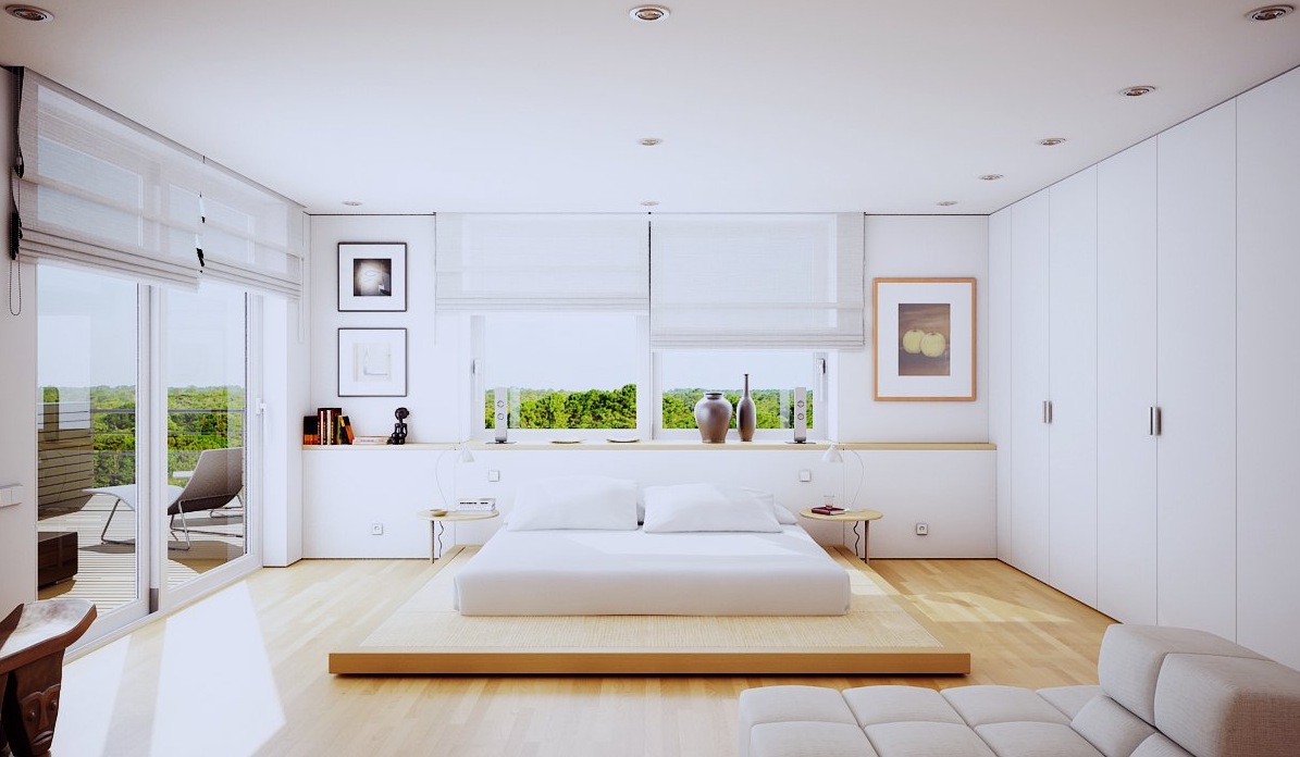 Design 1 chambre blanche