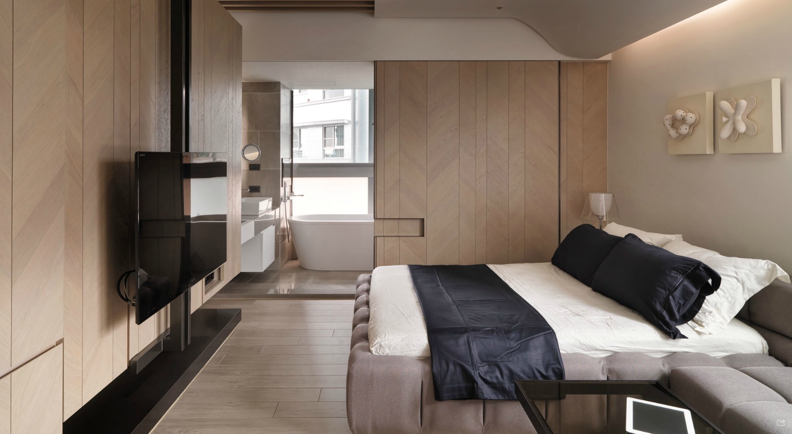 Design de chambre contemporain