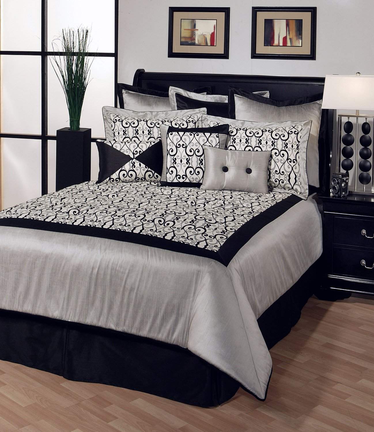 noir-blanc-chambres-photos-idées-de-décoration