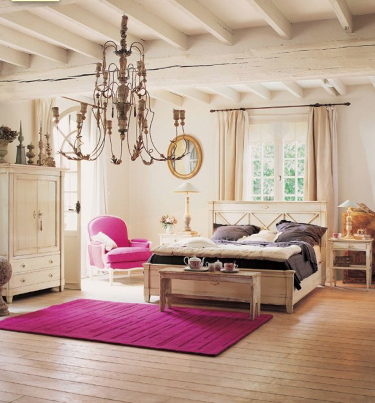 Lustre dans la chambre
