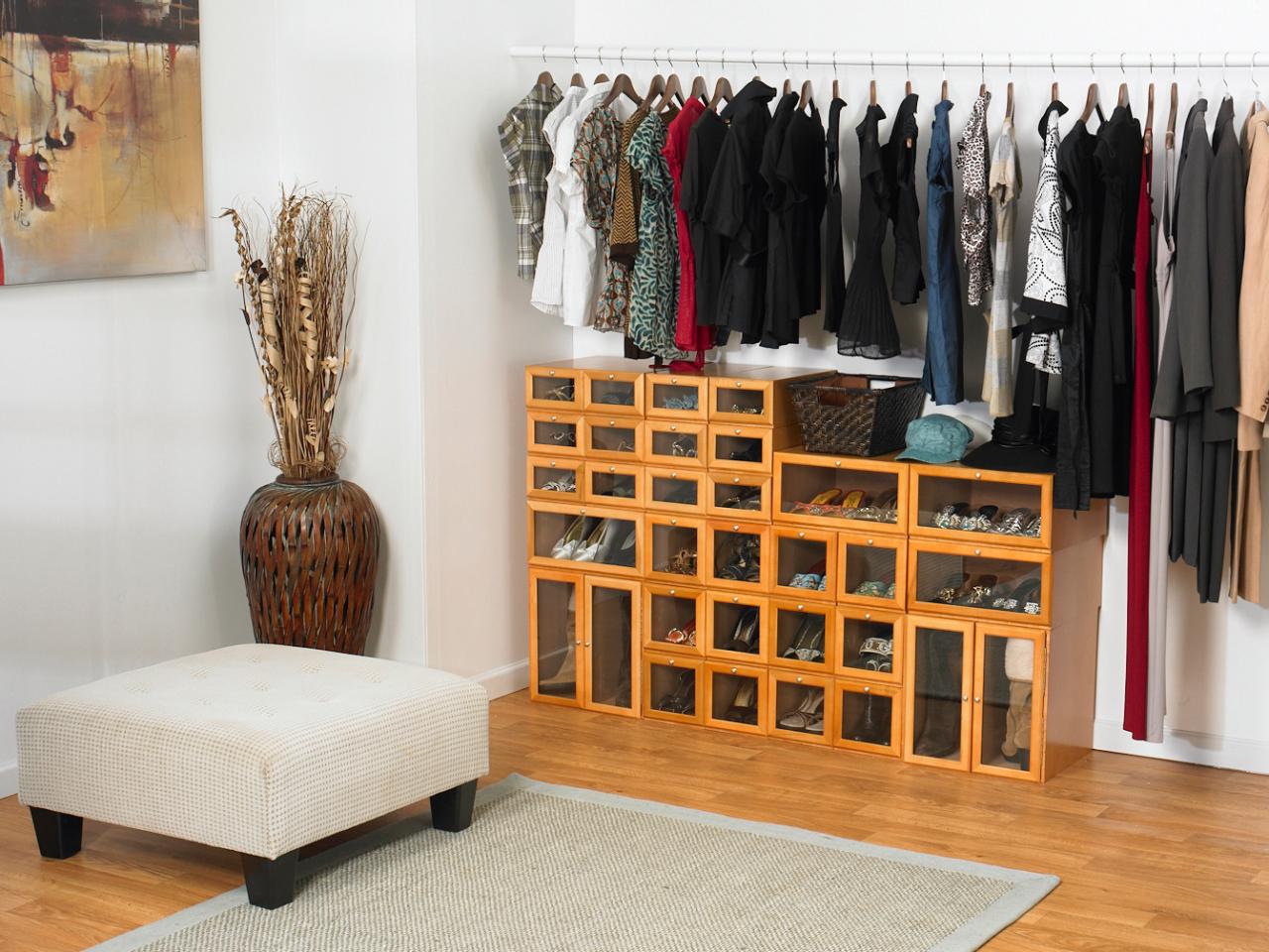 couloir-chaussure-armoire-rack
