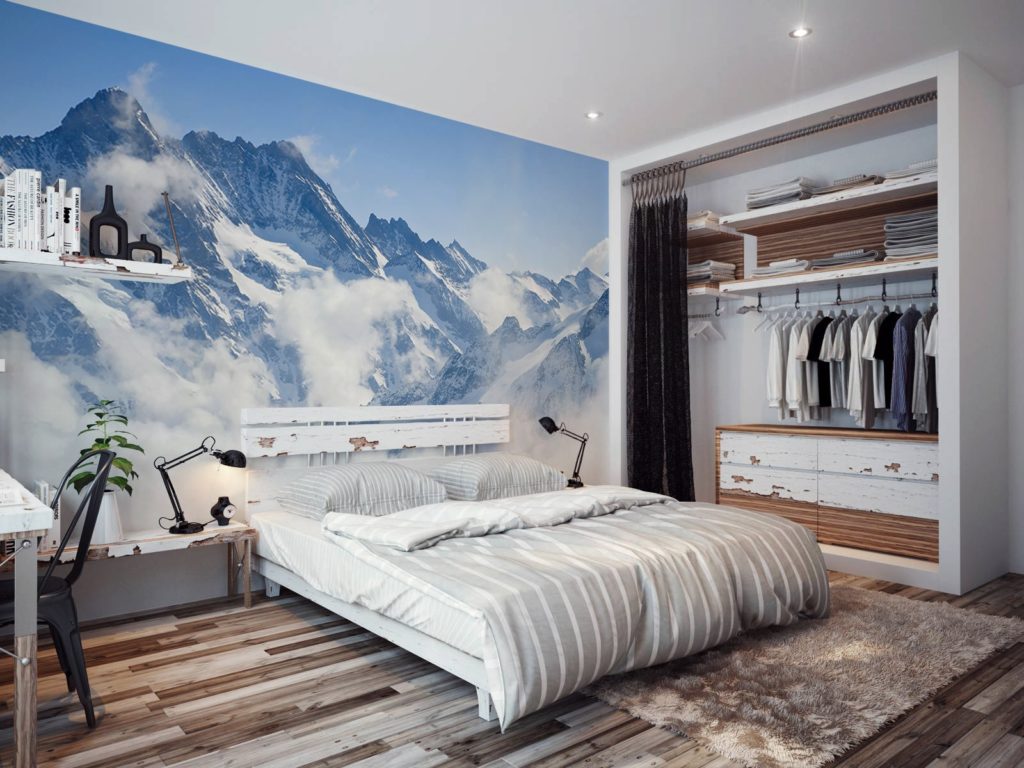 Papier peint dans la chambre