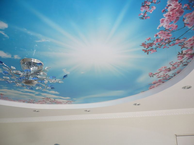 Stretch_ plafond_dans_ chambre_2017