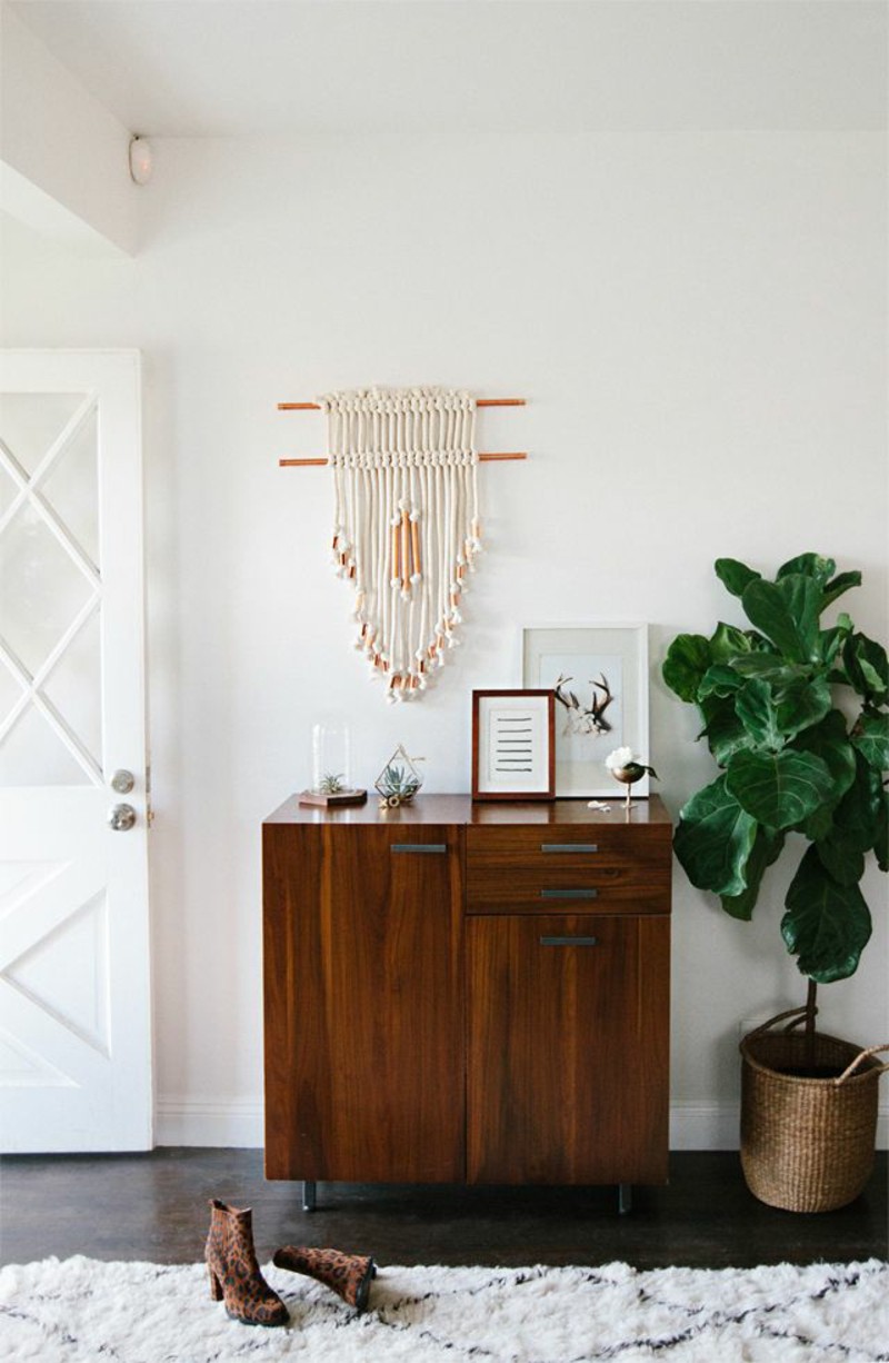 créative-décoration-murale-idées-couloir-commode-meubles-pour-vestibules