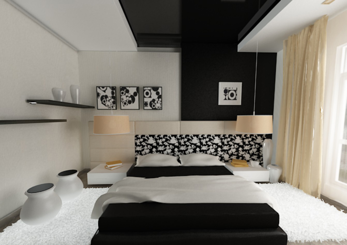 Stretch_ plafond_dans_ chambre_2017