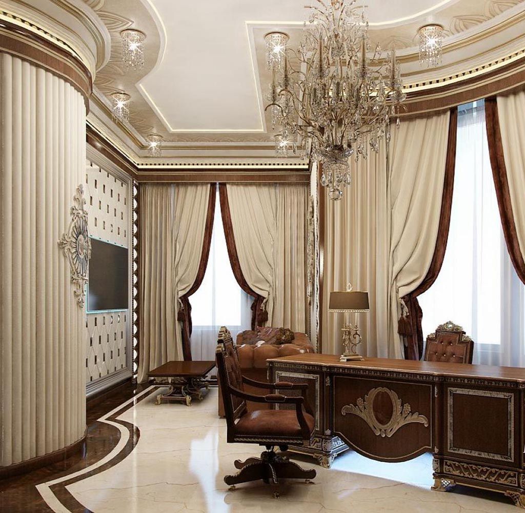 Rideaux marron