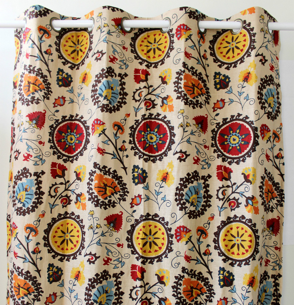 nouveau-gros-vintage-police-b-motif-b-police-lin-fenêtre-prêt-police-b-rideaux-b-police