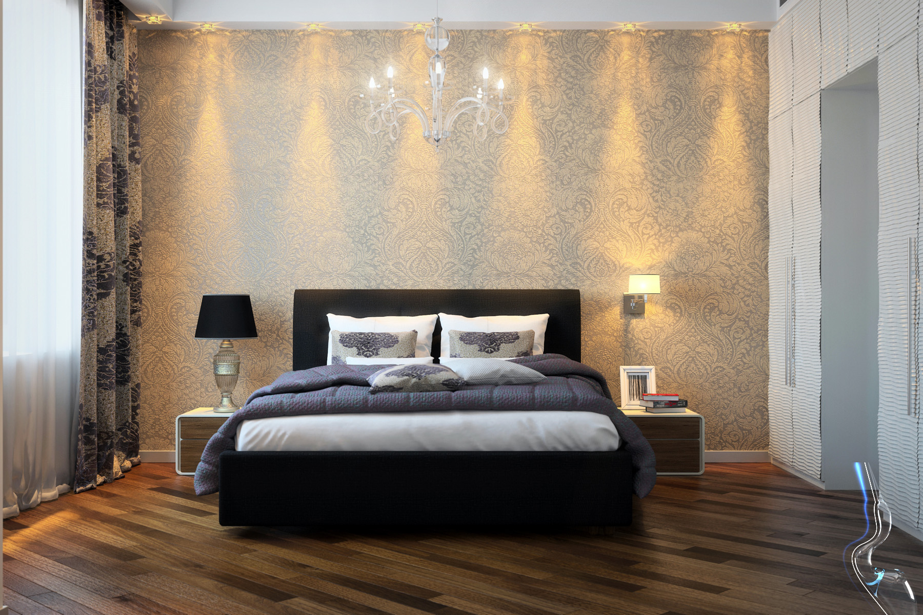 Lustre dans la chambre