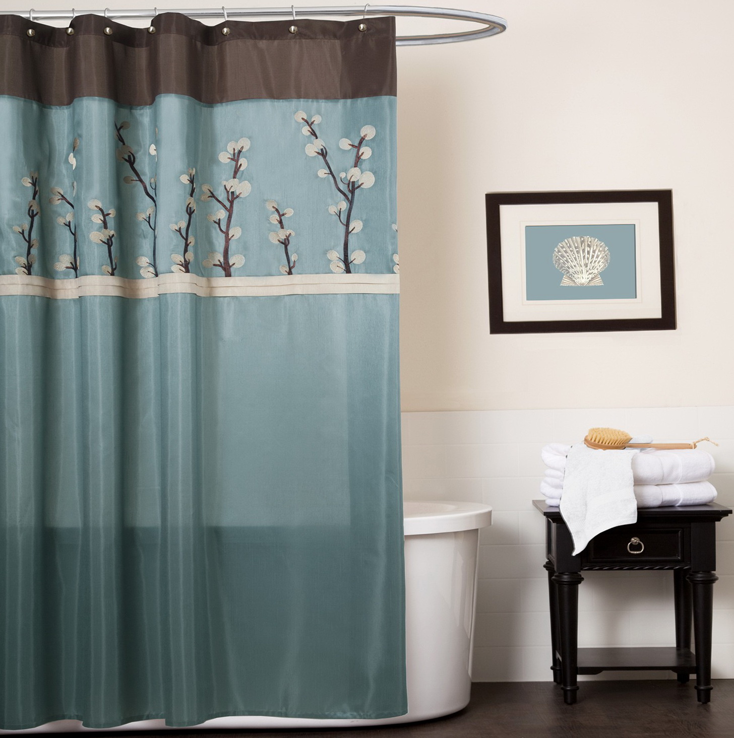 Rideaux marron