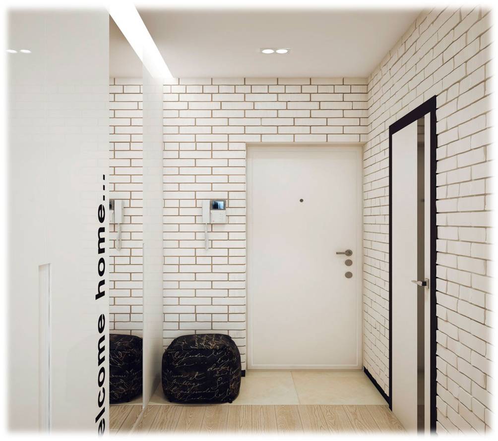 design en briques blanches