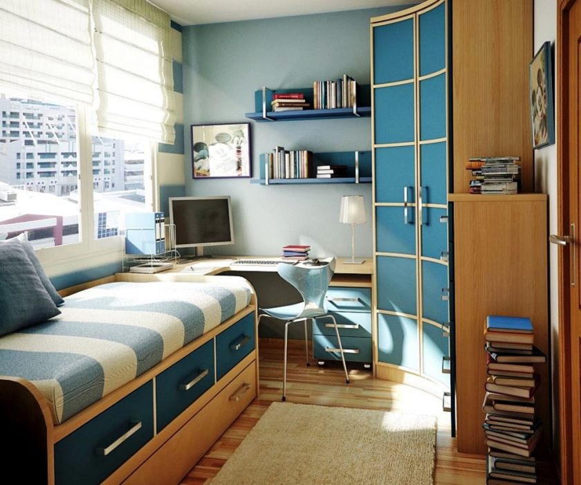 Design d'intérieur pour les petits espaces de la chambre - Idées de décoration de conception de chambre à coucher