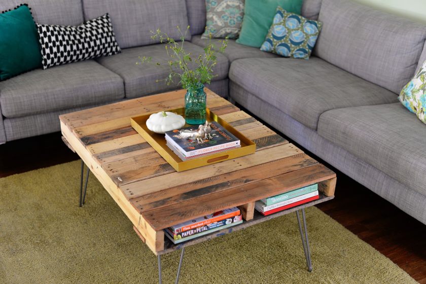 Table basse à l'intérieur