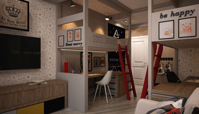 detskaya-komnata-v-stile-loft-dlya-dvuh-detey-shkolnikov