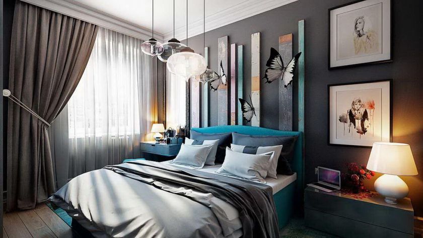 intérieur chambre meublée
