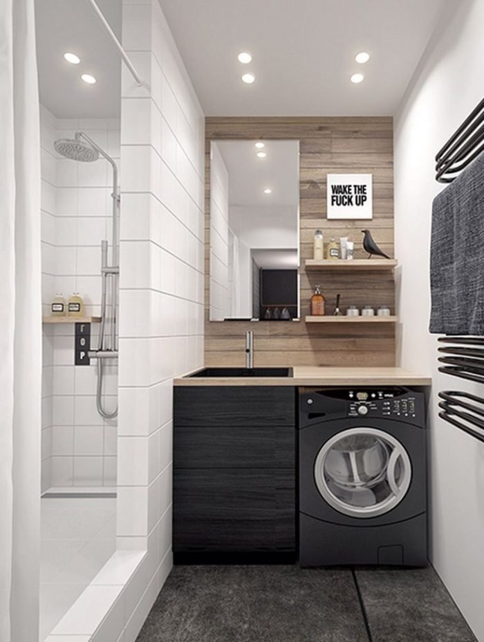 intérieur de salle de bain élégant