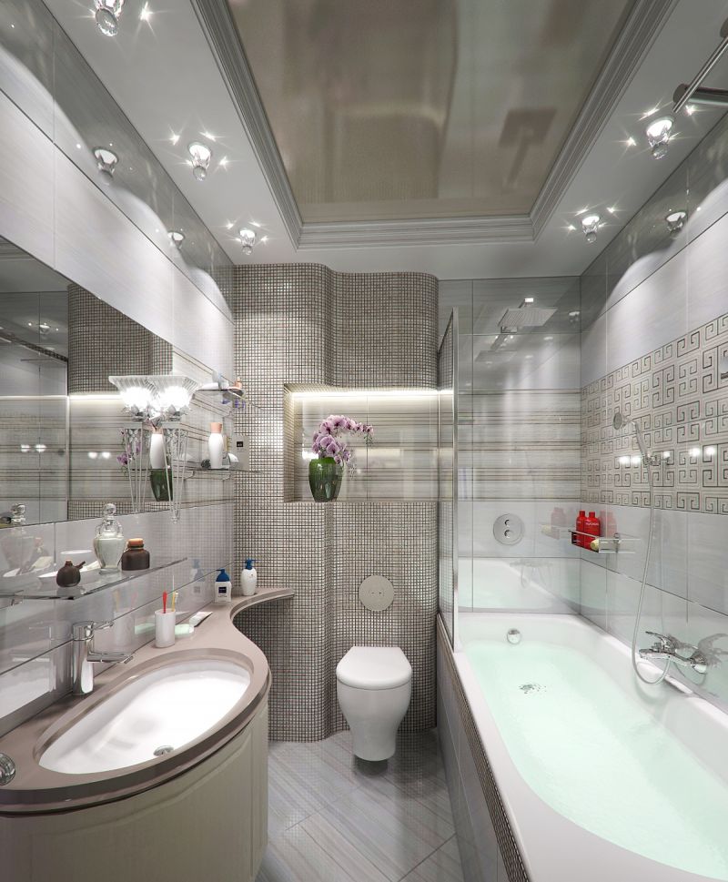petits plafonds de salle de bain