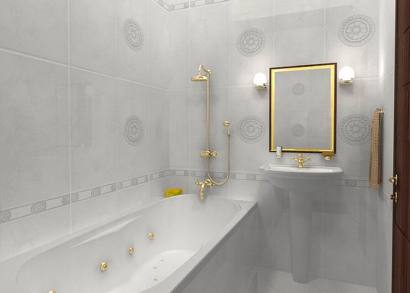 éclairage dans une petite salle de bain