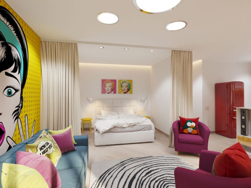 Chambre pop art