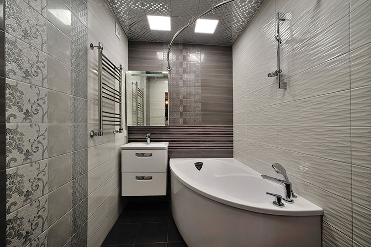 baignoire d'angle asymétrique