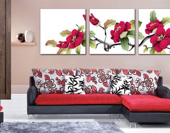 photo de fleurs dans le salon