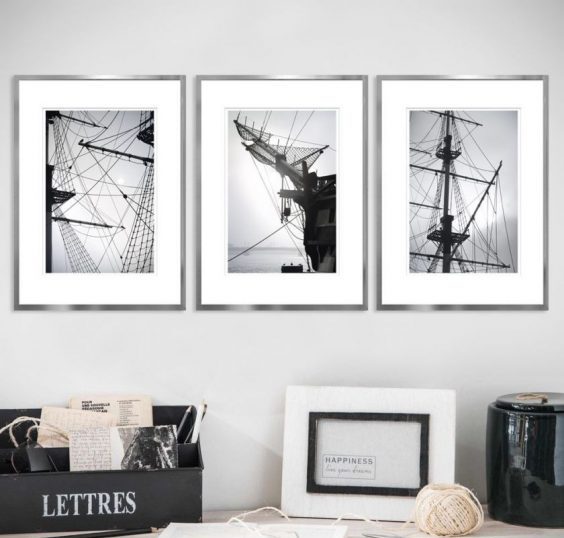 photos en noir et blanc à l'intérieur