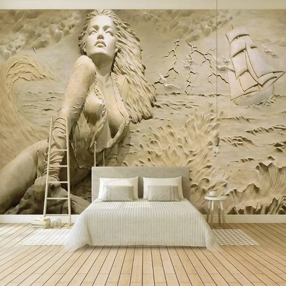 grande toile dans la chambre