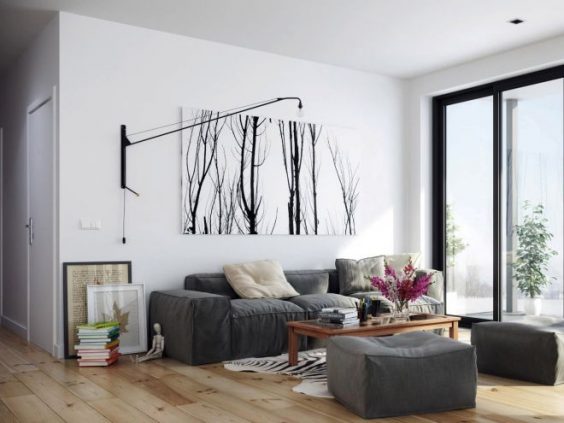 toile noir et blanc