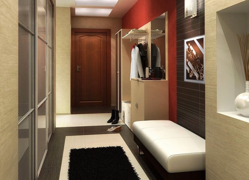 photo d'un couloir moderne dans un appartement
