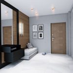 couloir dans un appartement de style moderne