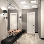 couloir de style moderne dans l'appartement