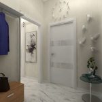 couloir dans un appartement aux couleurs vives photo
